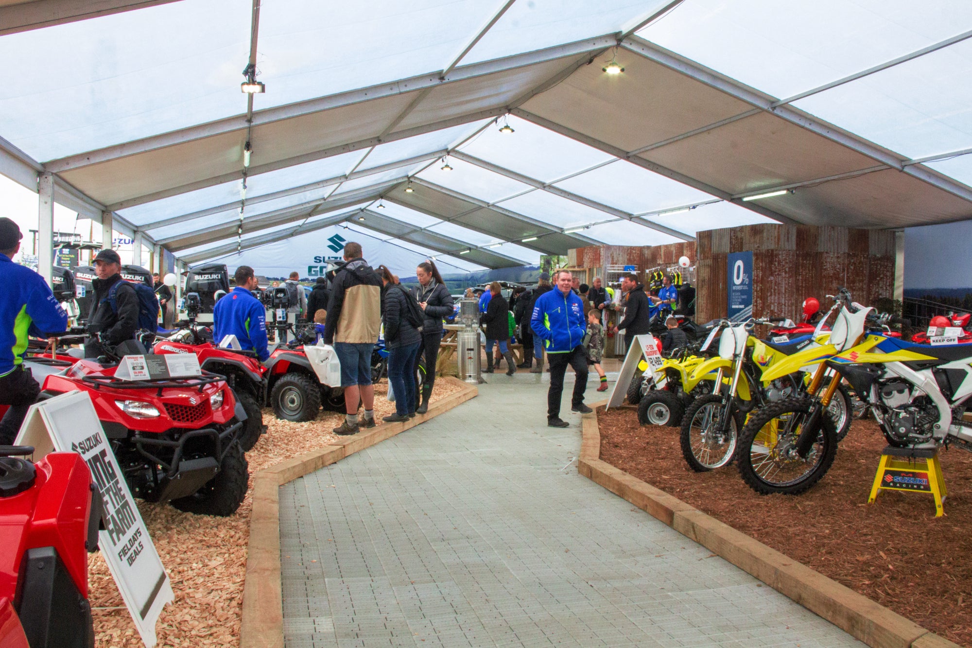 Fieldays marquees for Mystery Creek