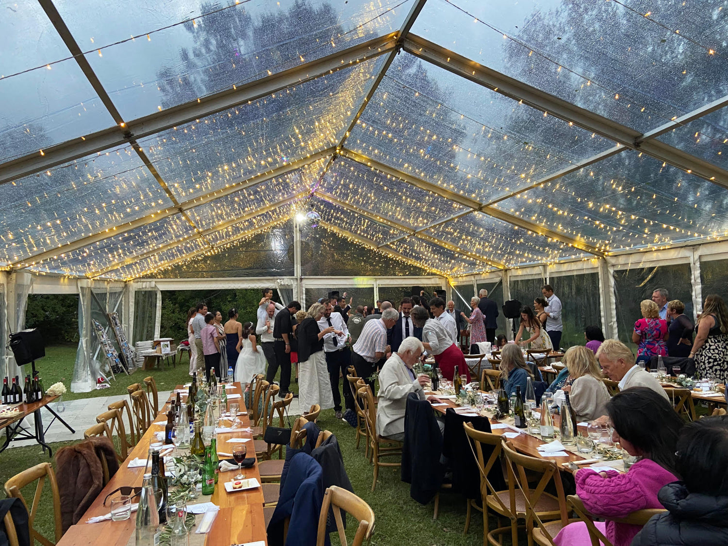 A Marquee Hire for a Country Wedding after Rainy Weather