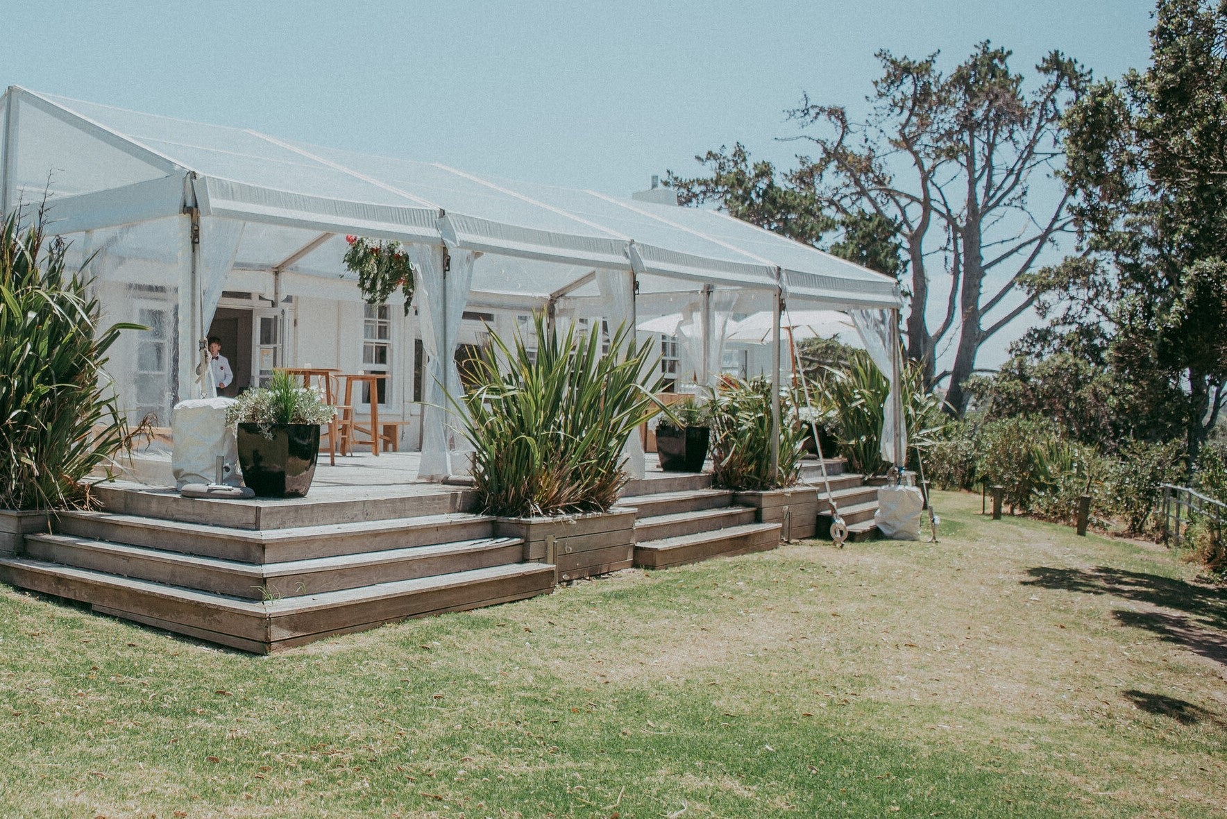 Effortless style & extra space with a deck marquee
