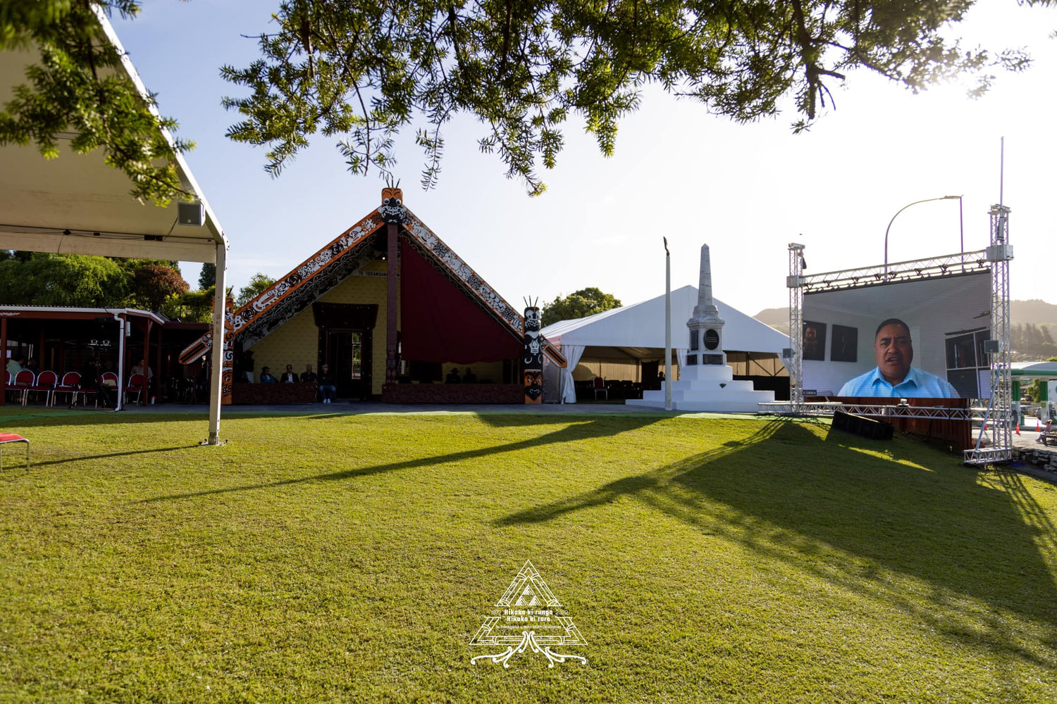 Our marquee provides extra space at the marae